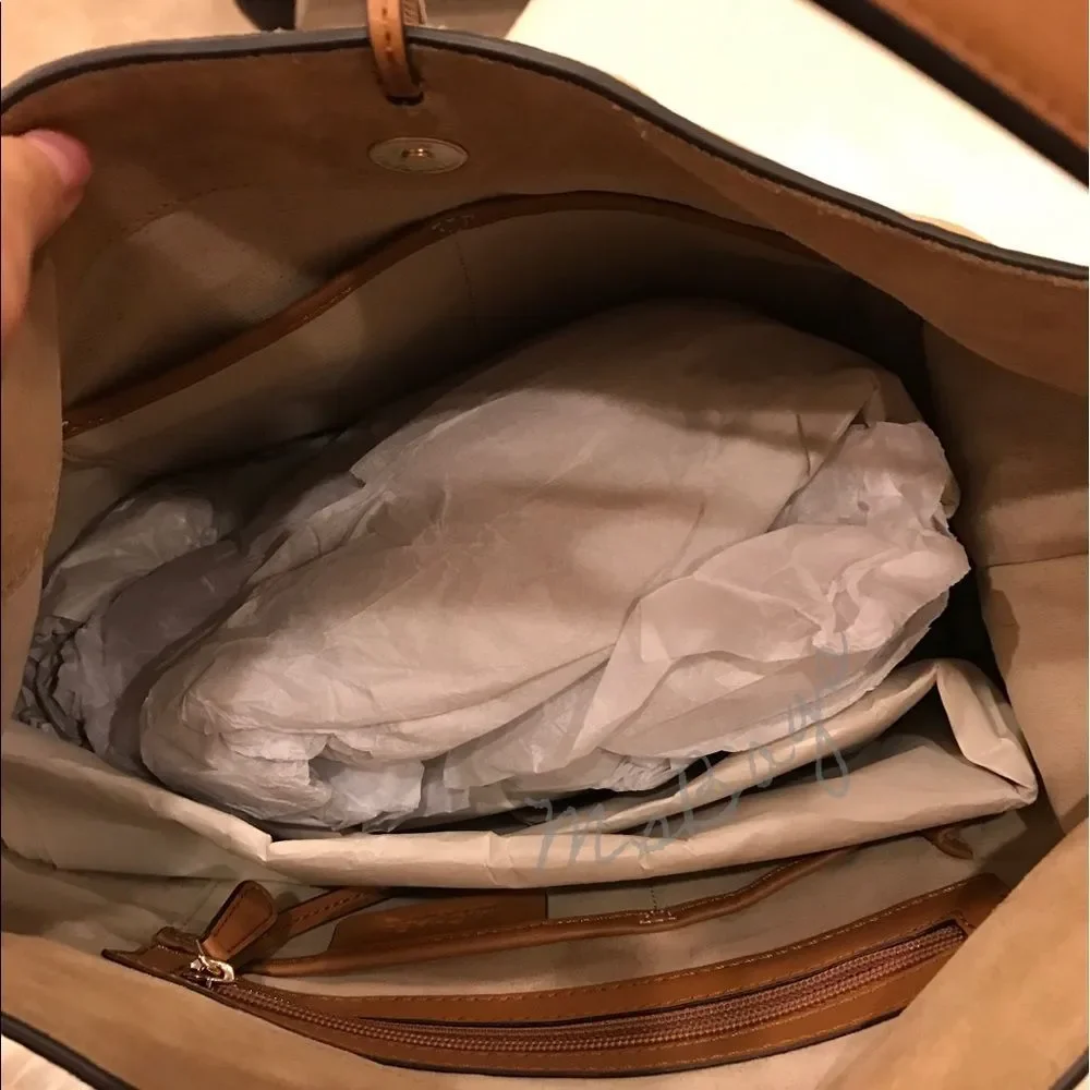Michael Kors VIVIAN Woven Suede Hobo Shoulder Bag